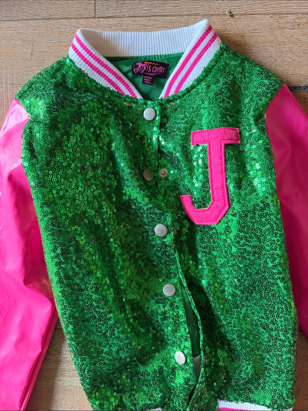 Girls Mixed Jackets Bundle - Pink, Magenta, Green, Leopard - Picture 7 of 8